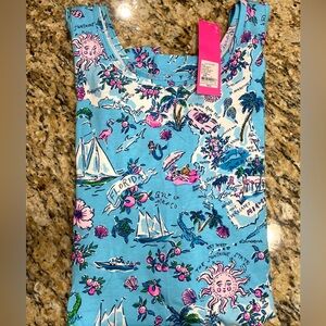 NWT Lilly Pulitzer Newberry tank dress, Lilly Loves Florida sz Large